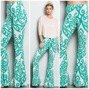 Aqua Boot Leg Flare Pants